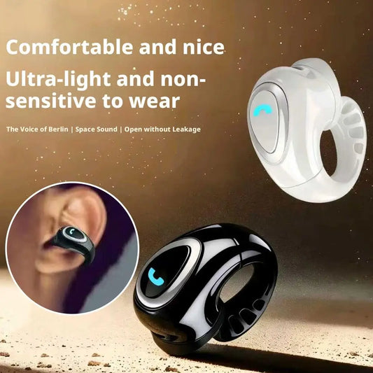 Single Clip-On Wireless Bluetooth Open-Ear Air Conduction Headphone