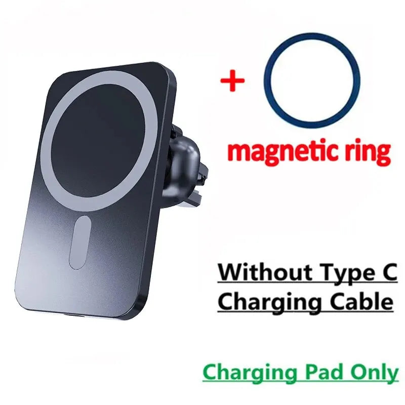 Magnetic Wireless Car Charger Mount for iPhone 12-17 Pro Max