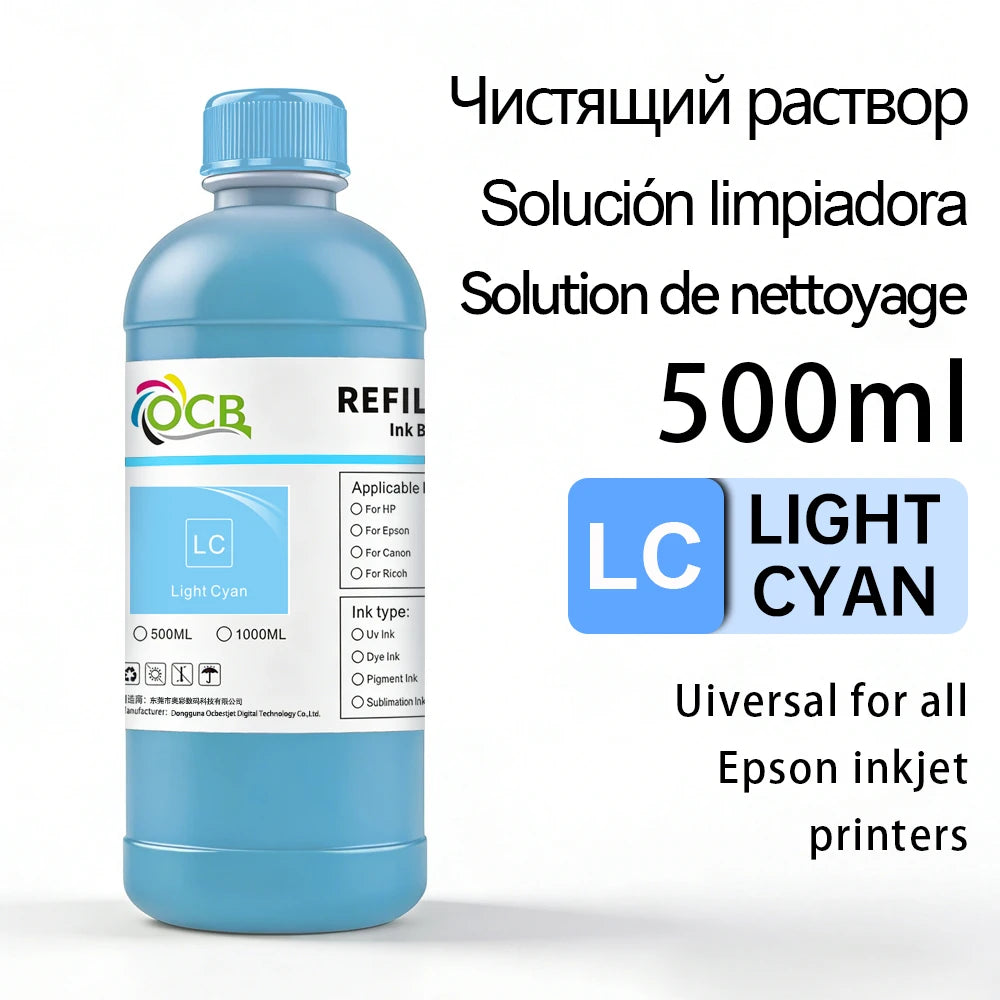500ML Sublimation Ink DX5 TX800 I3200 I1600 L1800 1390 R1900 L800 XP600 L805 ET-15000 ET-8550 ET-8500 Heat Press Transfer Ink