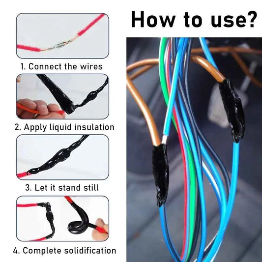 150ml Liquid Electrical Tape Waterproof Insulating Tape Sealant Electrical Wire Cable Coat Repair Glue Liquid Insulation Glue