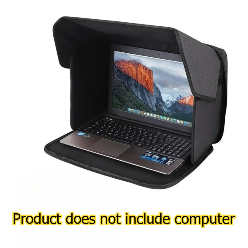 1pcs Outdoor Laptop Sun Shade Computer Privacy Cover Foldable Portable Laptop Protective Case for Outdoor Use