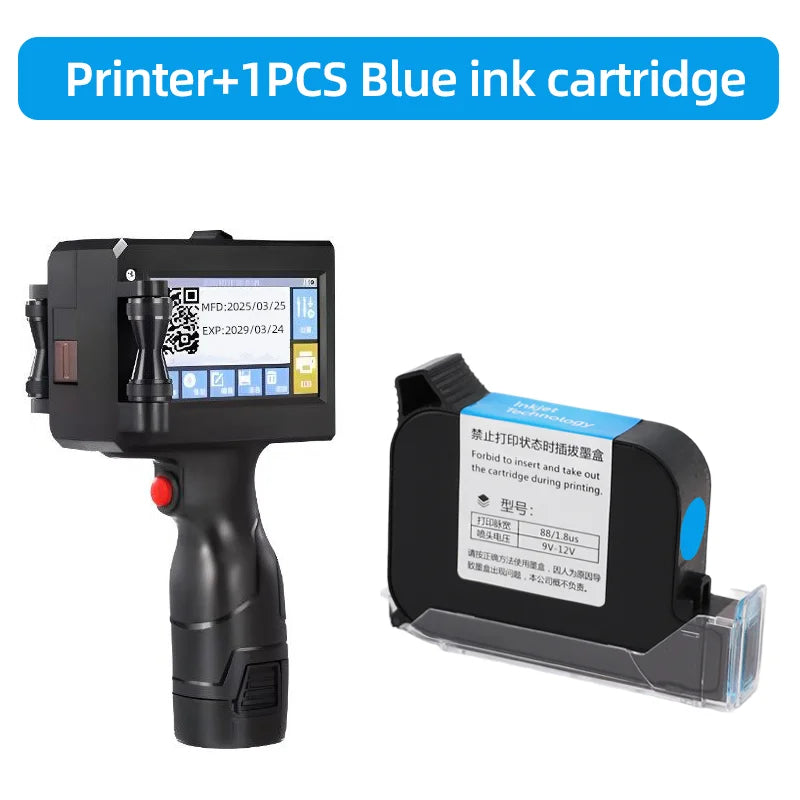 2588 2588+ JS10 12.7mm Portable Printers Handheld Inkjet Printer Text QR Barcode Batch Number Logo Image Date Printing Machine