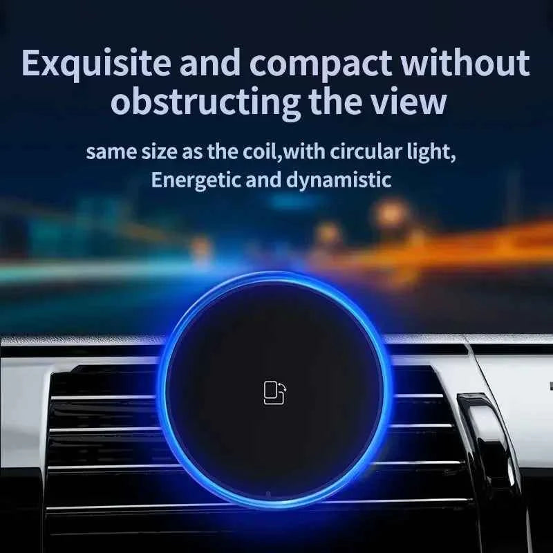 RGB Magnetic Wireless Car Charger for iPhone 12-16 Pro Max