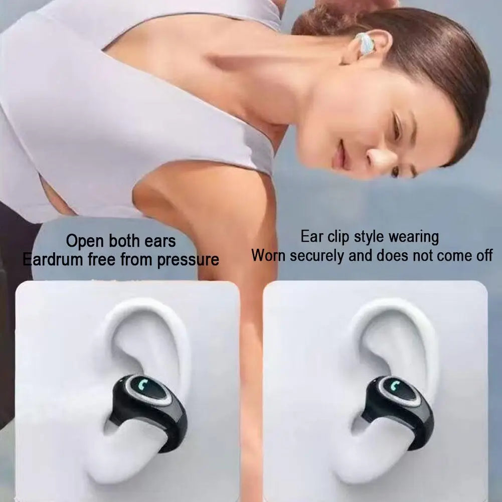 Single Clip-On Wireless Bluetooth Open-Ear Air Conduction Headphone