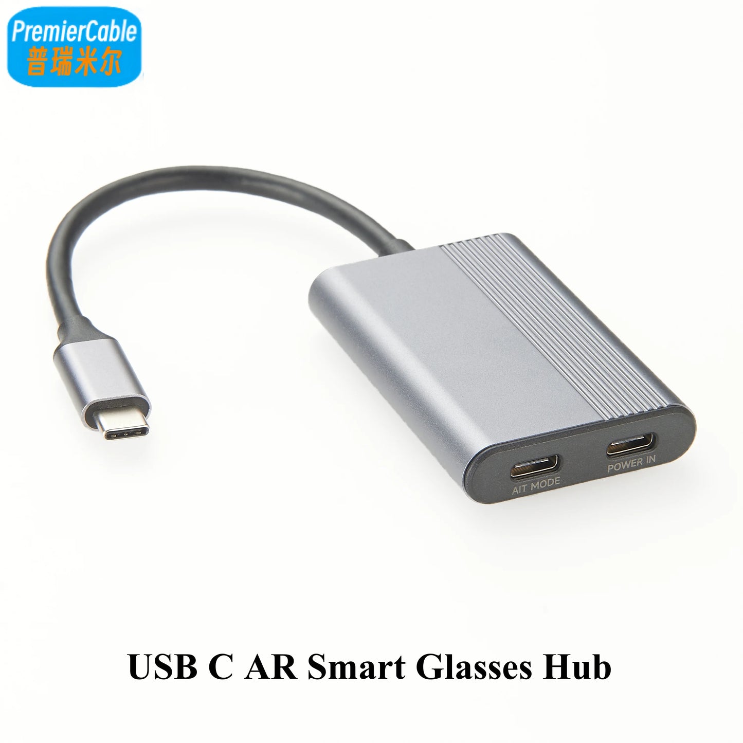 USB-C Hub for AR Smart Glasses – 4K@60Hz DP Output, 100W PD Charging – Switch & Steam Deck Compatible