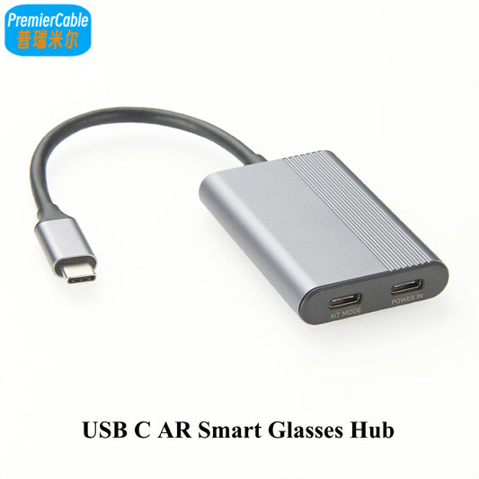 USB-C Hub for AR Smart Glasses – 4K@60Hz DP Output, 100W PD Charging – Switch & Steam Deck Compatible