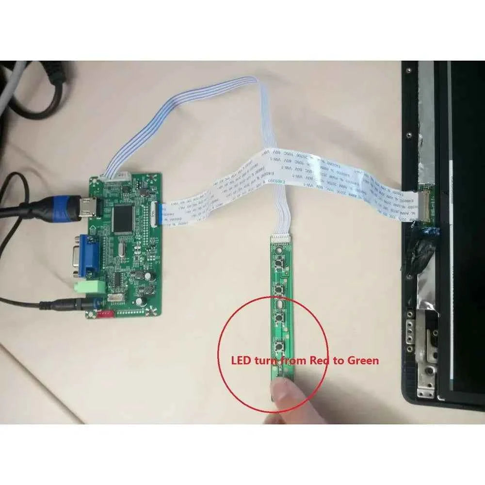 for NT140WHM-N41/N31/N44/N43 EDP LED LCD DRIVER 14" SCREEN display 1366×768 HDMI-compatible monitor Controller board KIT VGA