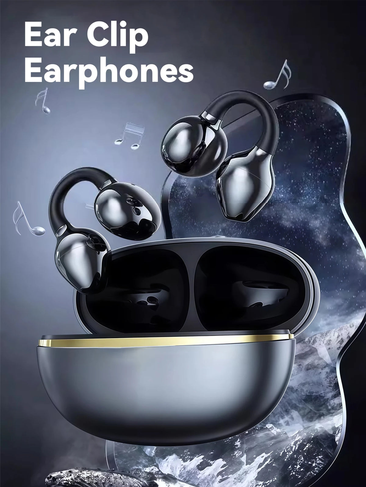Open Ear Clip Wireless Bluetooth 5.4 Earbuds