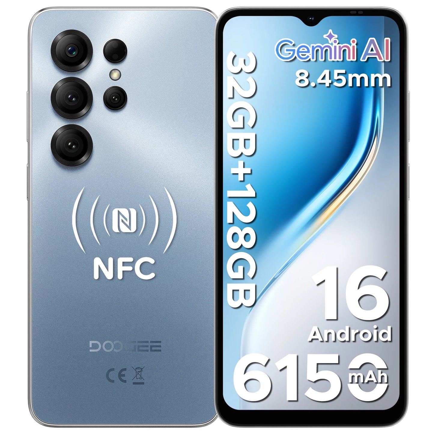 DOOGEE Note56X Pro – Android 16, Gemini AI, 6.56" Screen, 6150mAh, Widevine L1, Global Smartphone