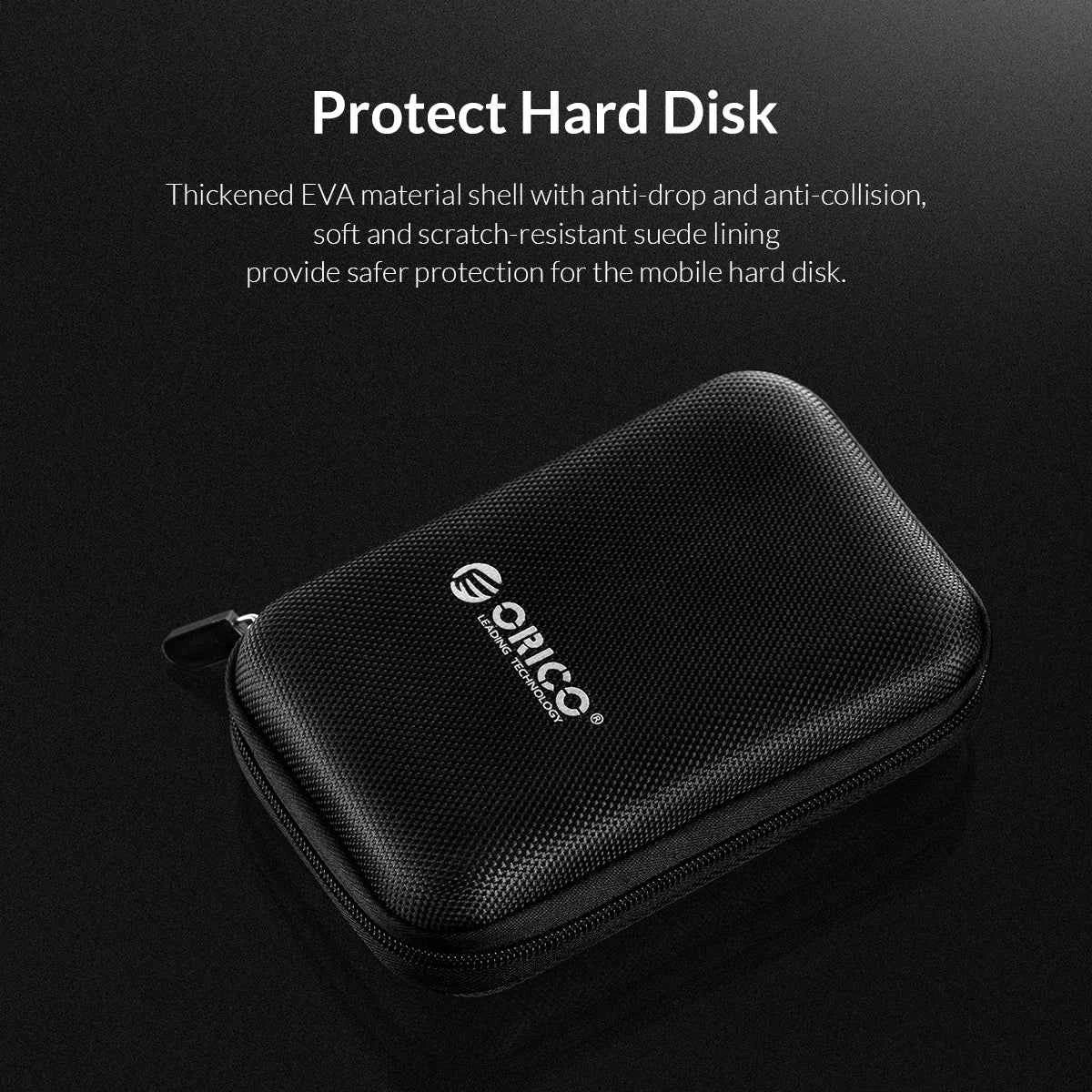 ORICO 2.5 Inch HDD Protection Box Bag Case for External Portable HDD Portable Bag Hard Drive Power Bank USB Cable
