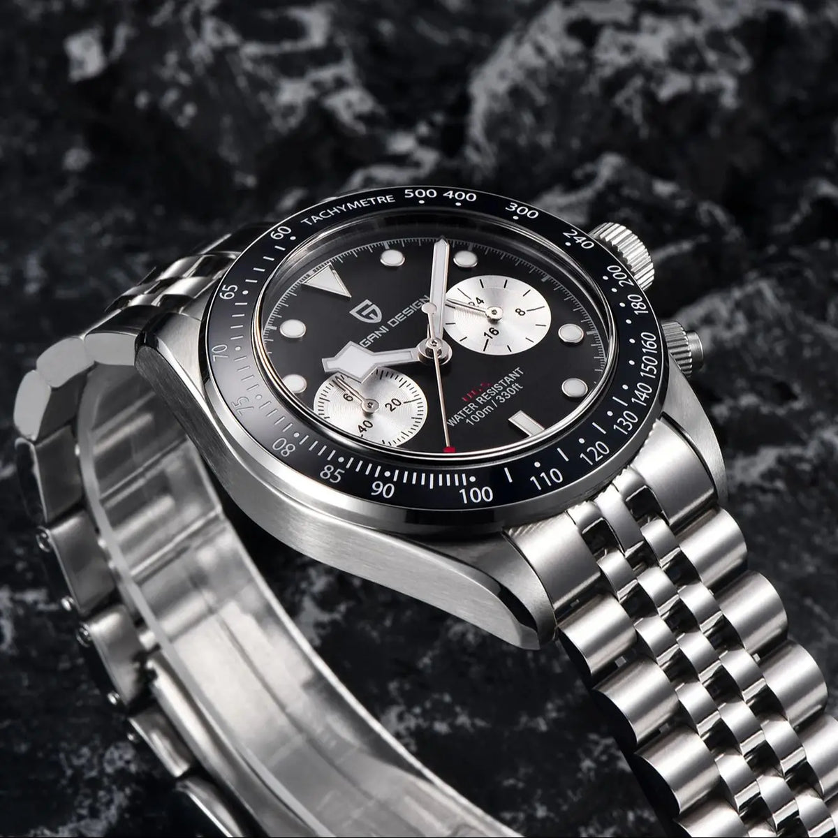PAGANI DESIGN BB Panda Chronograph Sport Men's Quartz Watches 2025 New Stainless steel bracelet 100M Waterproof Wrist watch Men