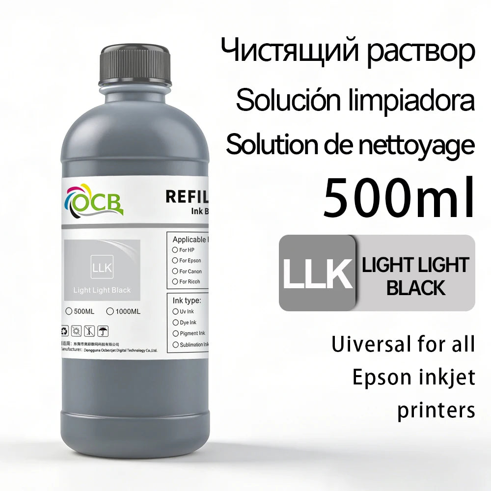 500ML Sublimation Ink DX5 TX800 I3200 I1600 L1800 1390 R1900 L800 XP600 L805 ET-15000 ET-8550 ET-8500 Heat Press Transfer Ink