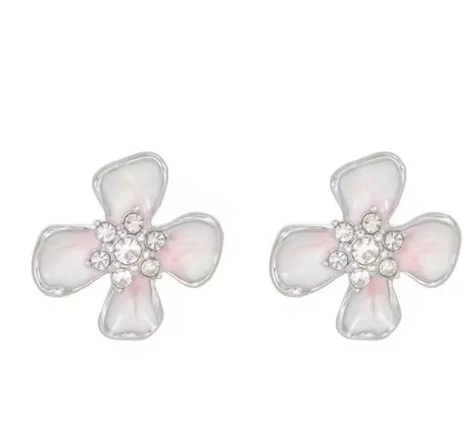 Bling Rhinestone Flower Ear Hook Decoration for FreeClip 1/2 Earbuds