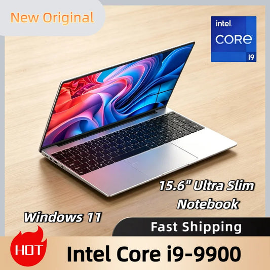 2026 Ultra Slim Gaming Laptop – Intel Core i9 9900, 32GB RAM, 2TB SSD, 15.6" 1080p, Windows 11