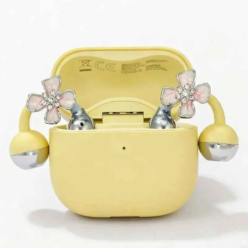 Bling Rhinestone Flower Ear Hook Decoration for FreeClip 1/2 Earbuds