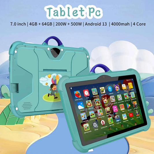 New 7 Inch Global Version 5G WiFi Kids Tablets Quad Core 4GB RAM 64GB ROM Educational Learning Tablet Pc Bluetooth 4000mAh