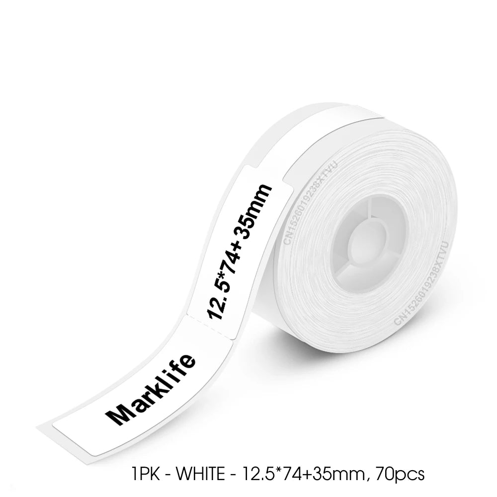 Mini Label Printer Marklife P12 Self-adhesive Sticker Printer P12 Portable Thermal Labeling Machine With Cutter or 1PK Label Tap