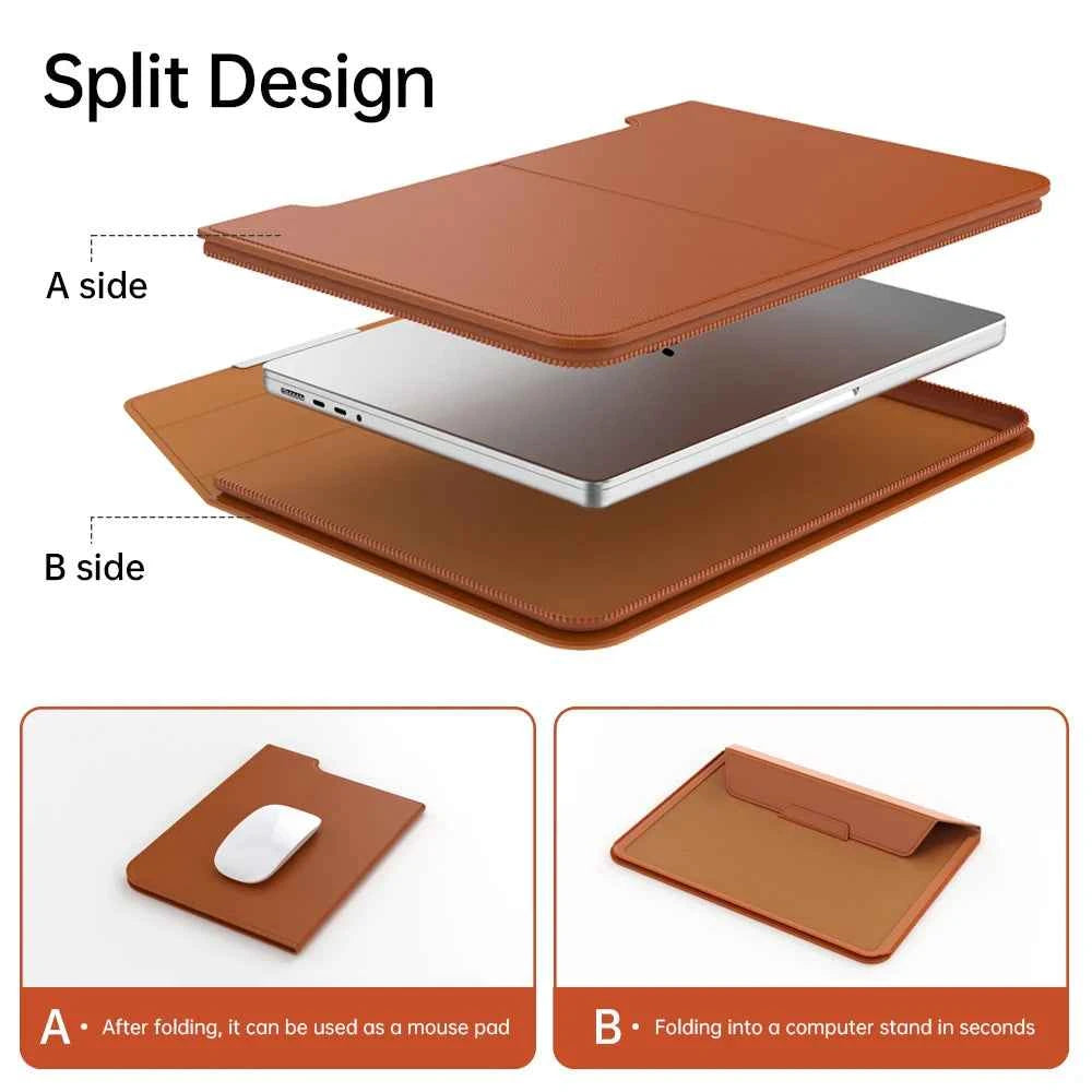 Laptop Liner Sleeve for Macbook Air 13.6 Case 13.3 15.4 Unisex Waterproof Letters Sleeve Envelope Leather Laptop Sleeve Pouch