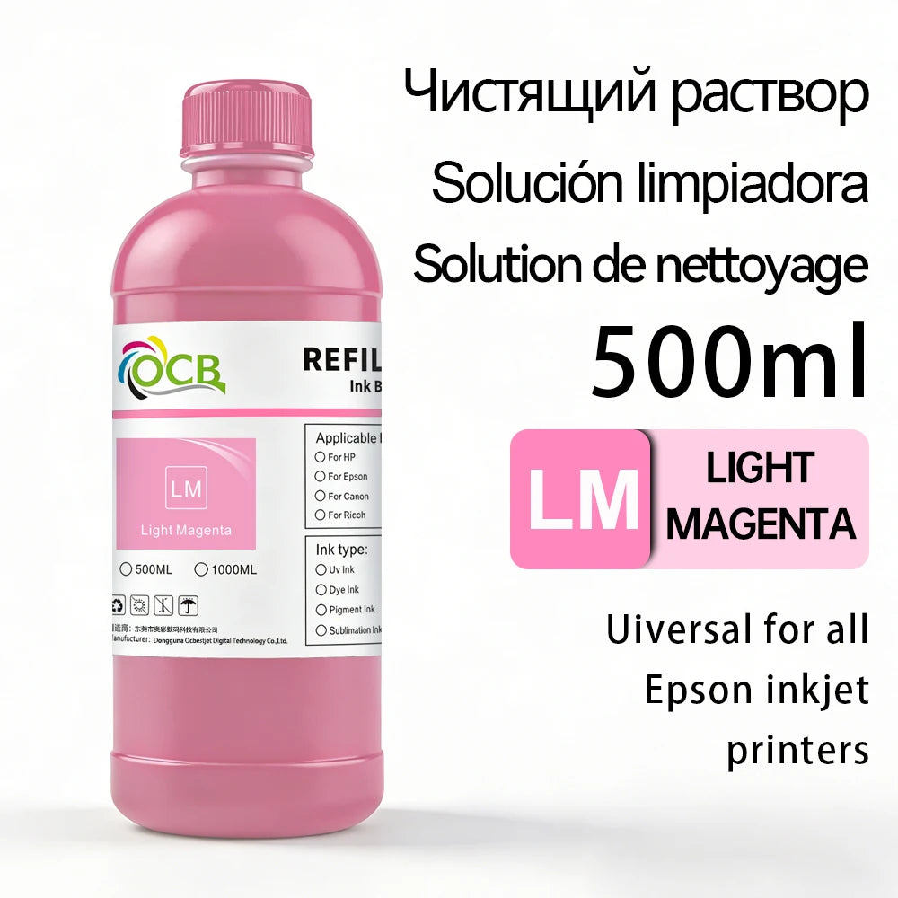 500ML Sublimation Ink DX5 TX800 I3200 I1600 L1800 1390 R1900 L800 XP600 L805 ET-15000 ET-8550 ET-8500 Heat Press Transfer Ink