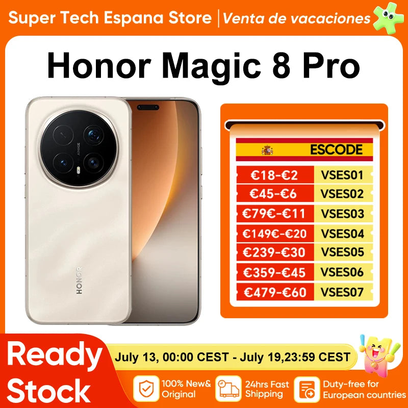 Honor Magic 8 Pro 5G Global – Snapdragon 8 Elite, 200MP Camera, 6270mAh, 100W Charge, 6.71" OLED, NFC