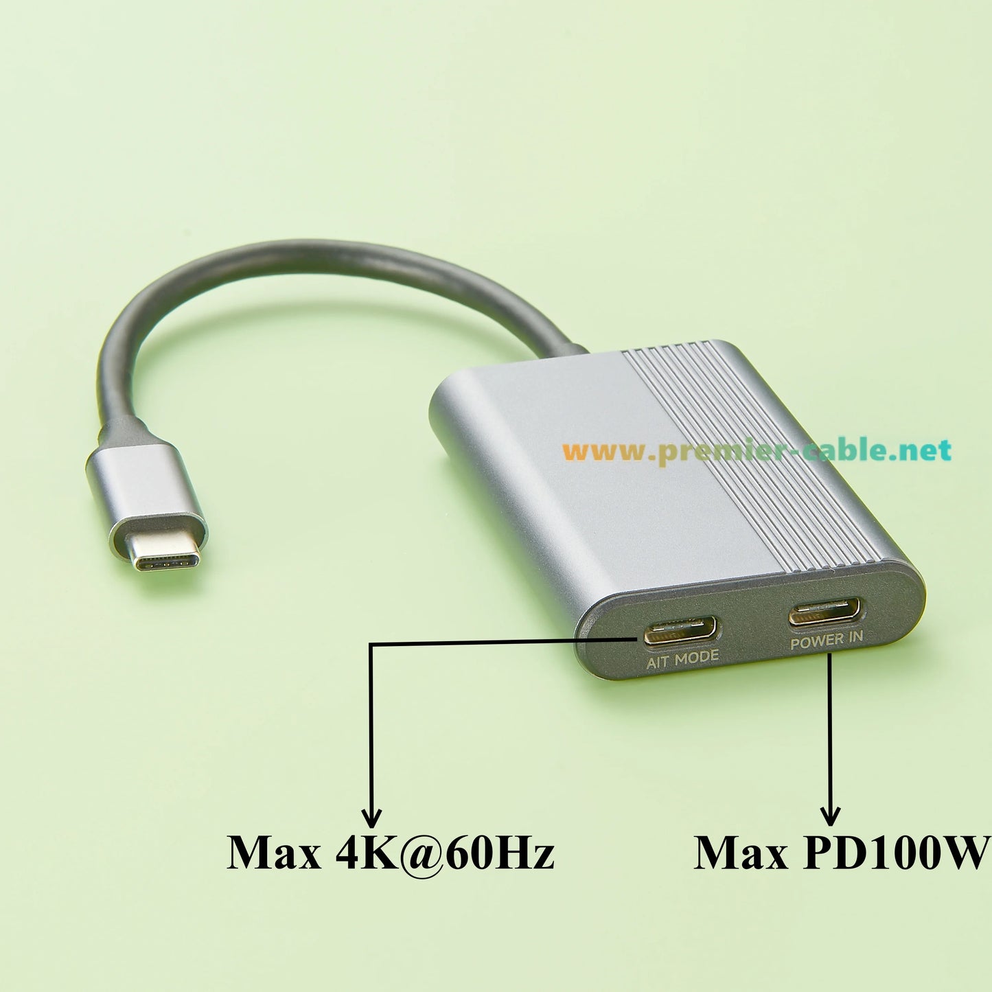 USB-C Hub for AR Smart Glasses – 4K@60Hz DP Output, 100W PD Charging – Switch & Steam Deck Compatible