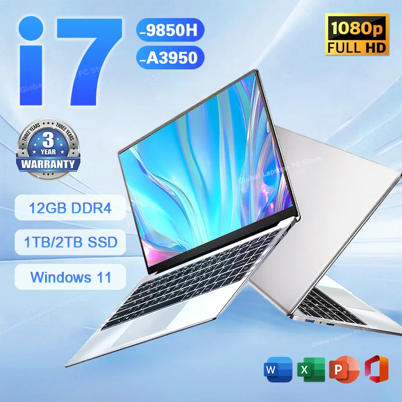 2026 Gaming Laptop – Intel Core i7 9850H, 16GB RAM, 1TB SSD, 1080p Display, Windows 11 Pro