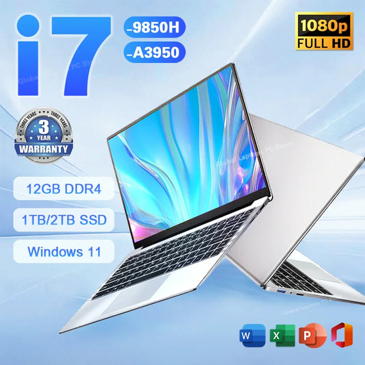 2026 Gaming Laptop – Intel Core i7 9850H, 16GB RAM, 1TB SSD, 1080p Display, Windows 11 Pro