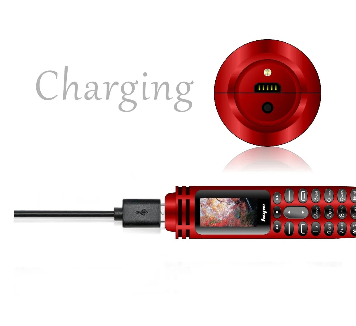 UNIWA AK007 Mini Pen Phone – 2G GSM, Dual SIM, 0.96" OLED, Bluetooth Dialer, FM Radio, Magic Voice
