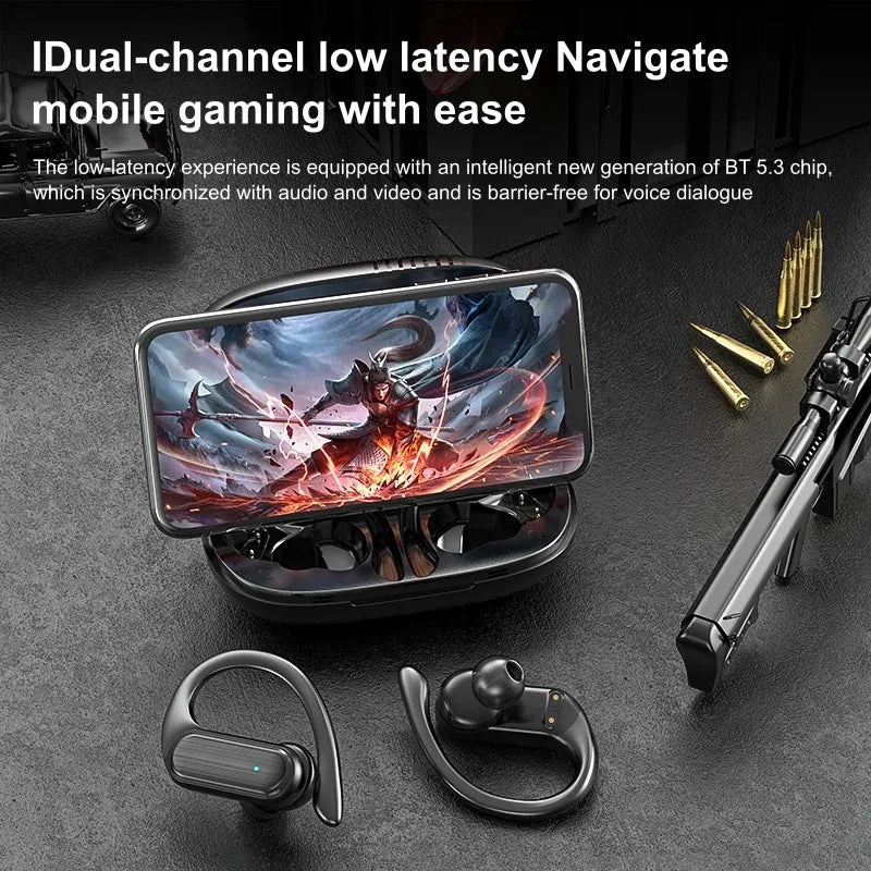 Lenovo A520 Open-Ear Wireless Earbuds with LED Power Display