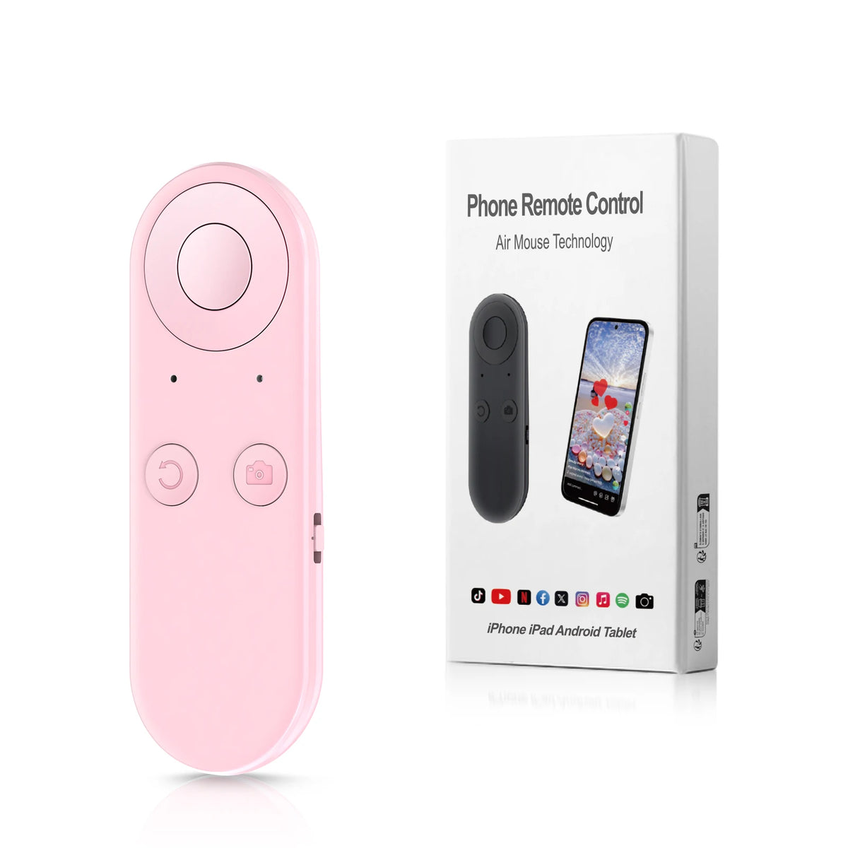 Smartphone Remote Clicker with Air Mouse Multifunctional Smart Fingertip Ring Remote Control for iPhone iPad Android Tablet