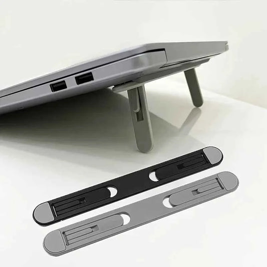 Adjustable and Foldable Laptop Stand with Keyboard & Tablet Holder, Heat Sink Design for Height Adjustment, Improved Vision