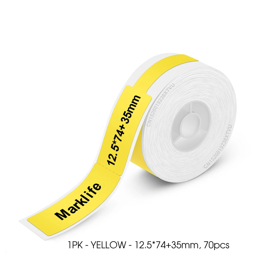 Mini Label Printer Marklife P12 Self-adhesive Sticker Printer P12 Portable Thermal Labeling Machine With Cutter or 1PK Label Tap