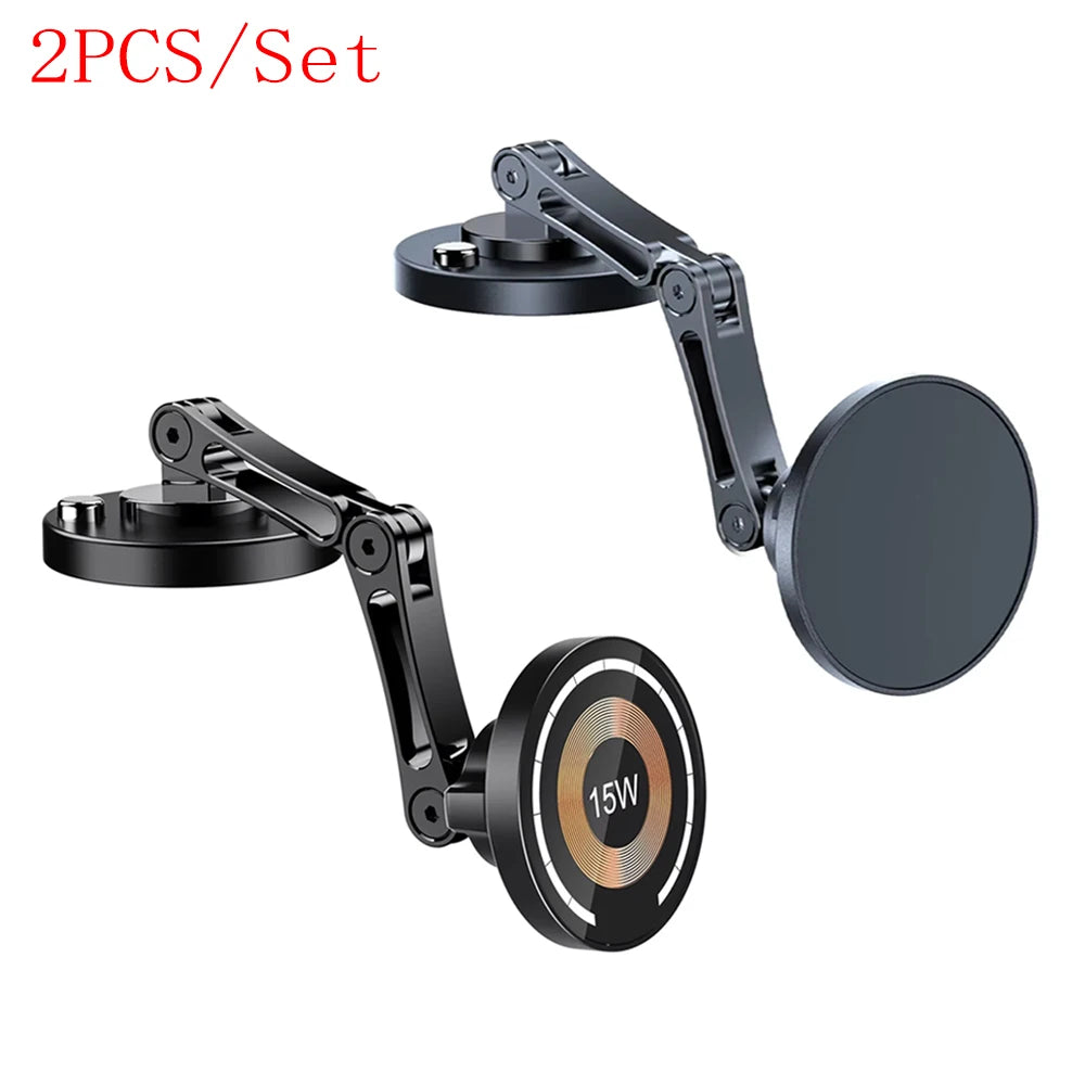 15W Magnetic Wireless Car Charger Mount for iPhone 16 15 14 13 12