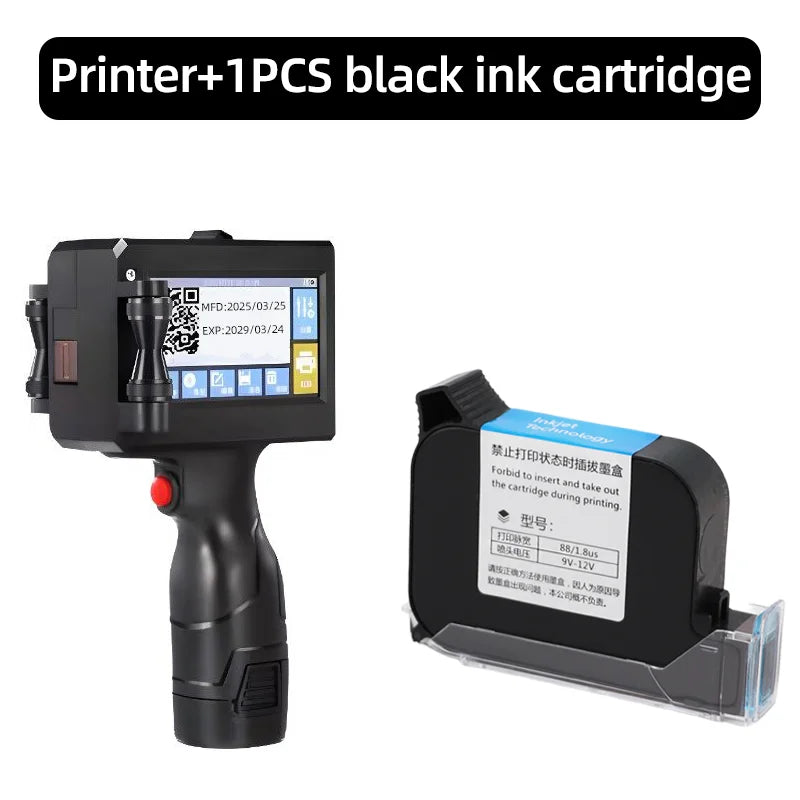 2588 2588+ JS10 12.7mm Portable Printers Handheld Inkjet Printer Text QR Barcode Batch Number Logo Image Date Printing Machine