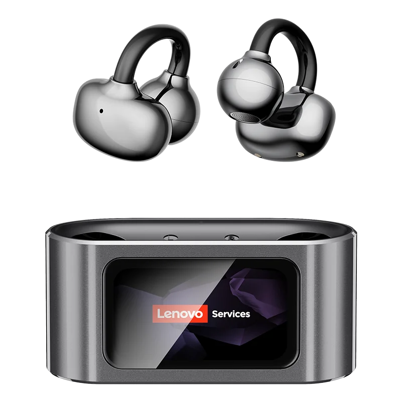 Lenovo RS105 Ear Clip Wireless Earphones with LCD Touchscreen and Bluetooth 6.0