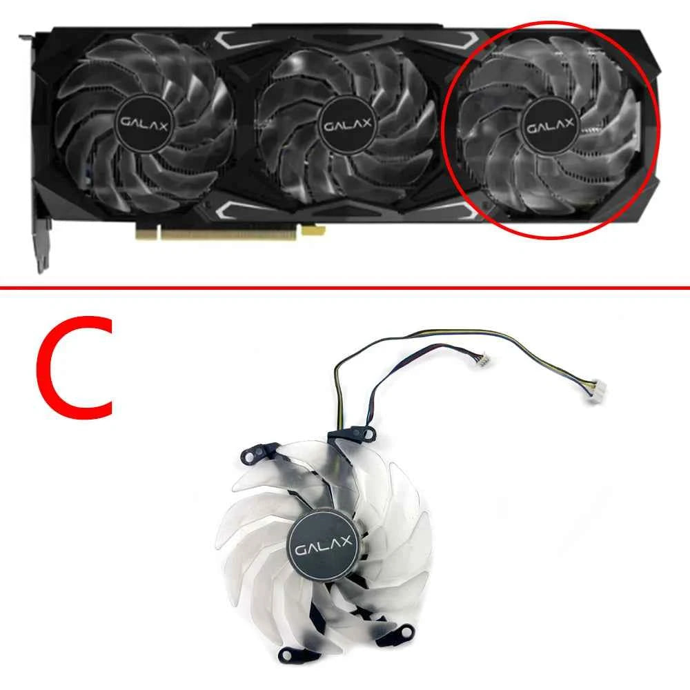 Cooling Fan 90mm 4pin For KFA2 GALAX GeForce RTX 3060 3070 3080 Ti SG (1-Click OC Feature) Graphics Card Cooler Fan