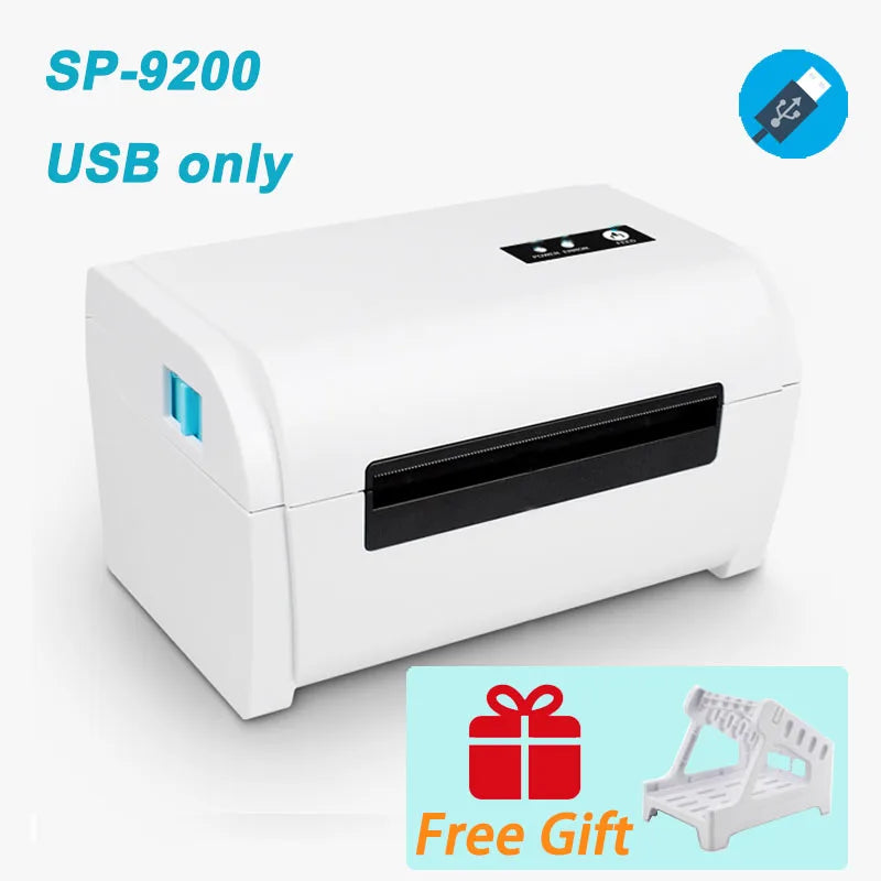 9200 Shipping Label Express Waybill Thermal Printer Price Barcode QR Code Sticker Printer40-110 MM USB Bluetooth WIFI 4 Inch