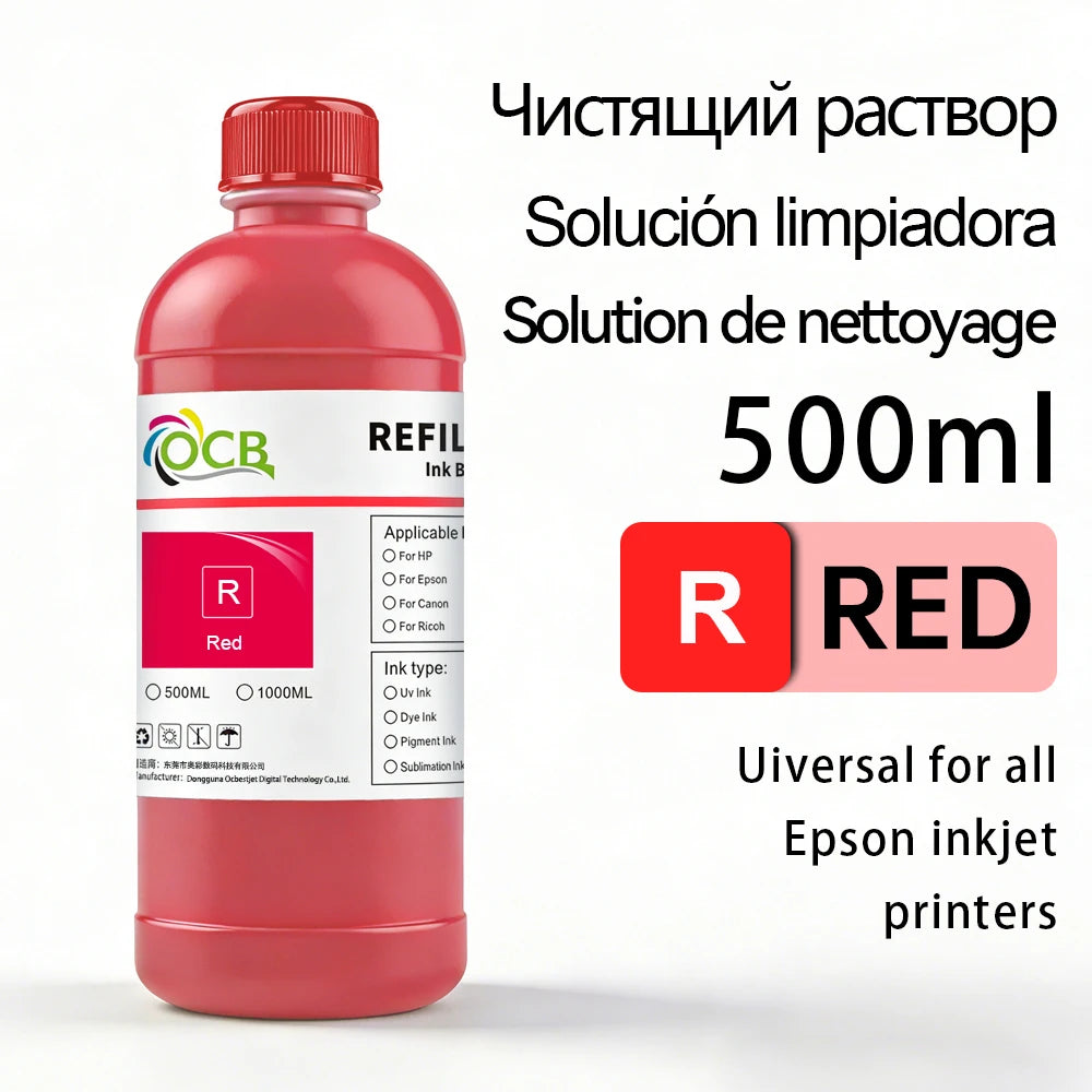 500ML Sublimation Ink DX5 TX800 I3200 I1600 L1800 1390 R1900 L800 XP600 L805 ET-15000 ET-8550 ET-8500 Heat Press Transfer Ink