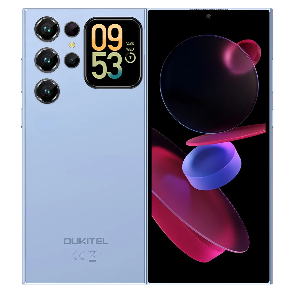 OUKITEL C62 Pro – Android 15, 6.88" HD+, Unisoc T615, 24GB RAM, 256GB, 5150mAh, NFC Smartphone