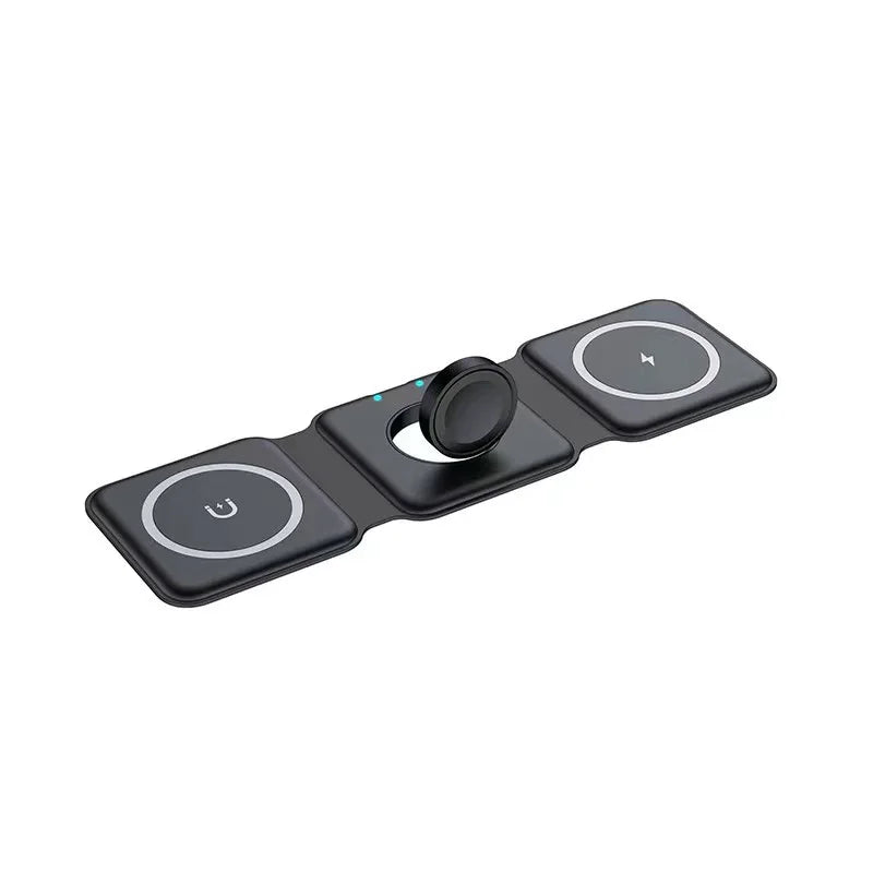 3-in-1 Magnetic Folding 15W Fast Wireless Charger
