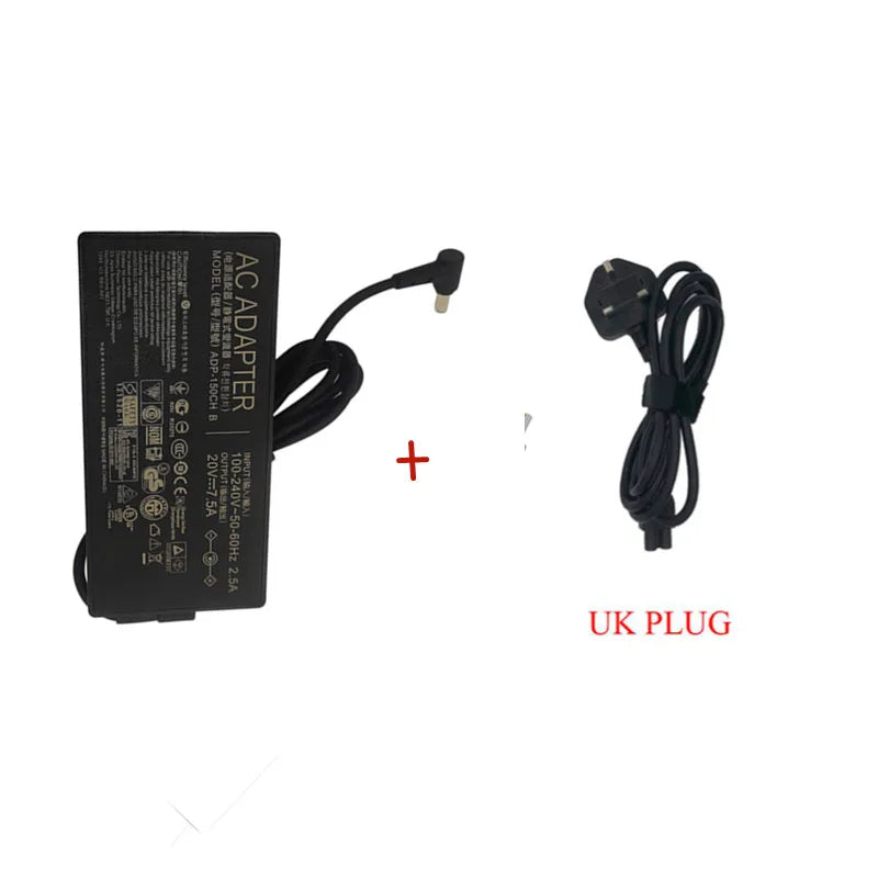 150W 20V 7.5A 6.0x3.7mm Laptop Charger Power Adapter For Asus TUF Gaming FX705DT FX505D FX505DU FX505DT FX95D FX95G A18-150P1A