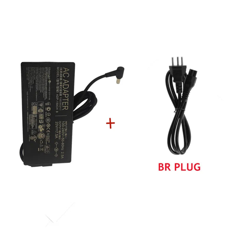 150W 20V 7.5A 6.0x3.7mm Laptop Charger Power Adapter For Asus TUF Gaming FX705DT FX505D FX505DU FX505DT FX95D FX95G A18-150P1A