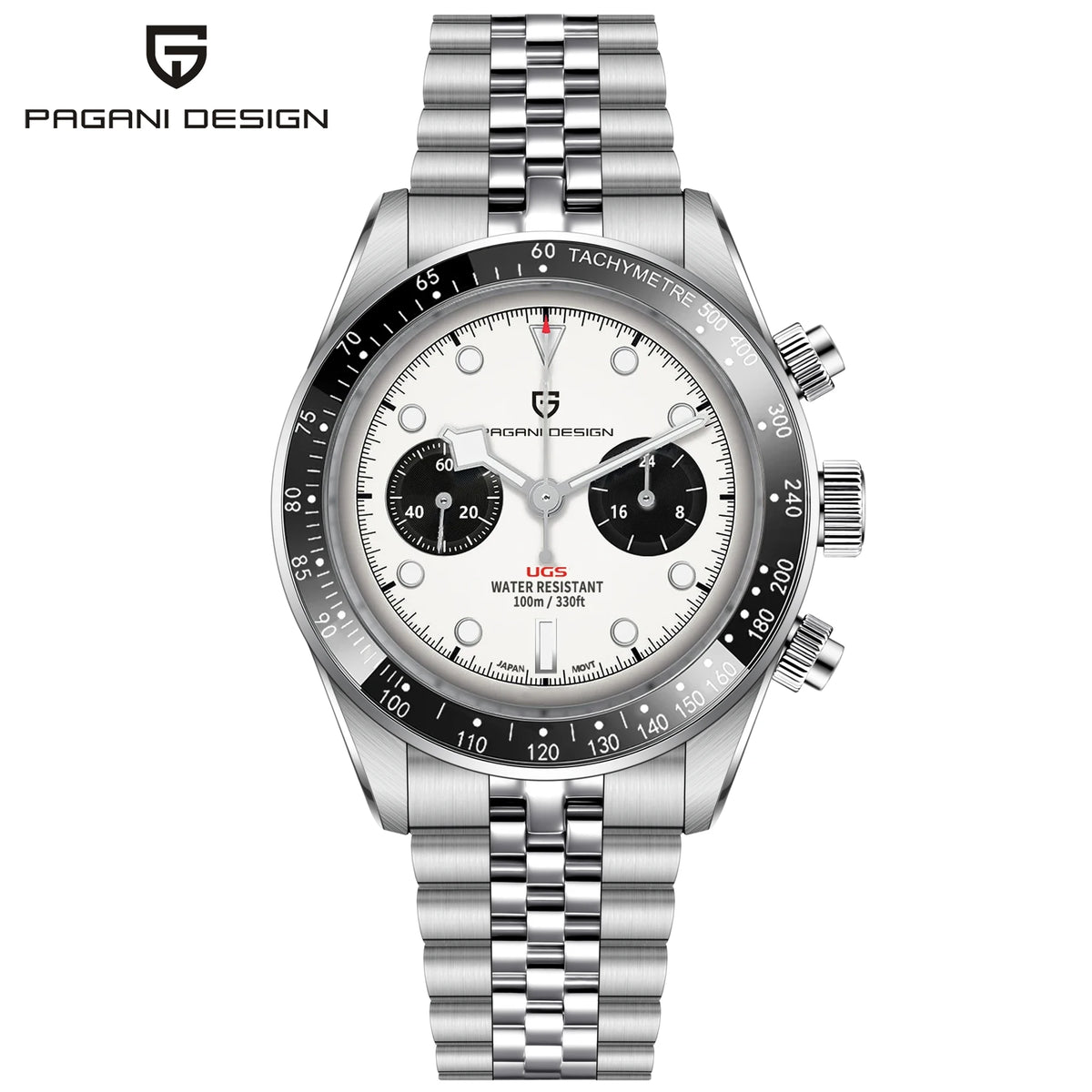 PAGANI DESIGN BB Panda Chronograph Sport Men's Quartz Watches 2025 New Stainless steel bracelet 100M Waterproof Wrist watch Men