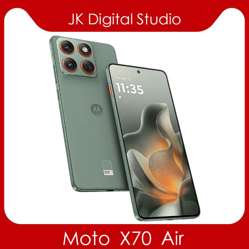 Motorola Moto X70 Air – 6.7" 2712x1220 LED, Snapdragon 7 Gen4, 50MP, Android 16, 4800mAh, 68W Fast Charge