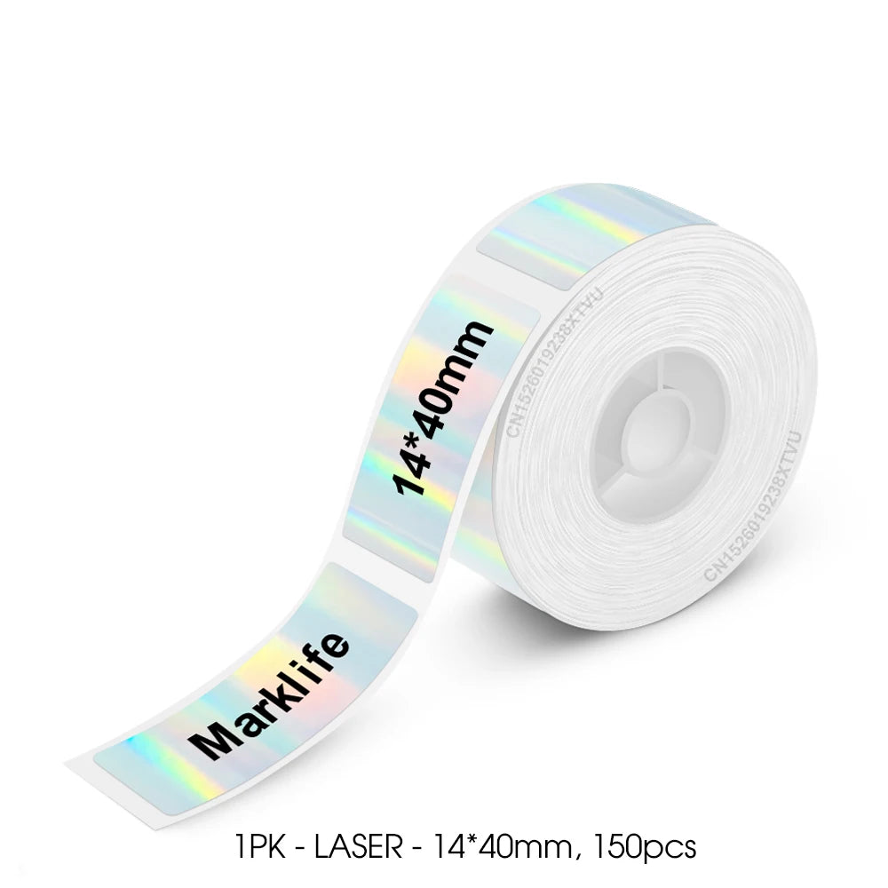 Mini Label Printer Marklife P12 Self-adhesive Sticker Printer P12 Portable Thermal Labeling Machine With Cutter or 1PK Label Tap