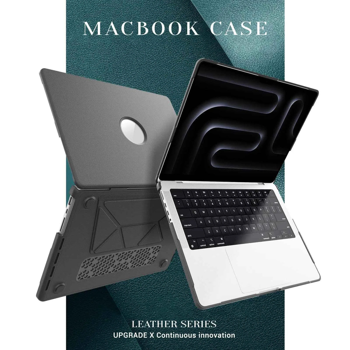 For MacBook Air 15 Case 2026 Model A3448 M5 M4 M3 M2 PU Leather Laptop Stand for MacBook 2020-2025 Air 13.6 Pro 13 14 16 Pro Max