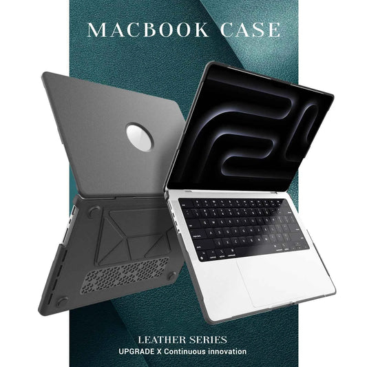 For MacBook Air 15 Case 2026 Model A3448 M5 M4 M3 M2 PU Leather Laptop Stand for MacBook 2020-2025 Air 13.6 Pro 13 14 16 Pro Max
