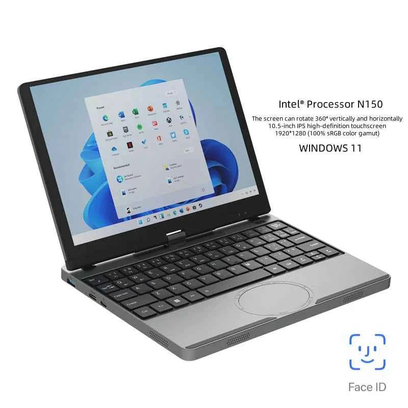 12th Gen Intel Alder Lake N150 Mini Gaming Laptop 10.5inch Touch Screen 16G/32G 512GB 1TB Windows 11 Notebook Tablet PC 2 in 1