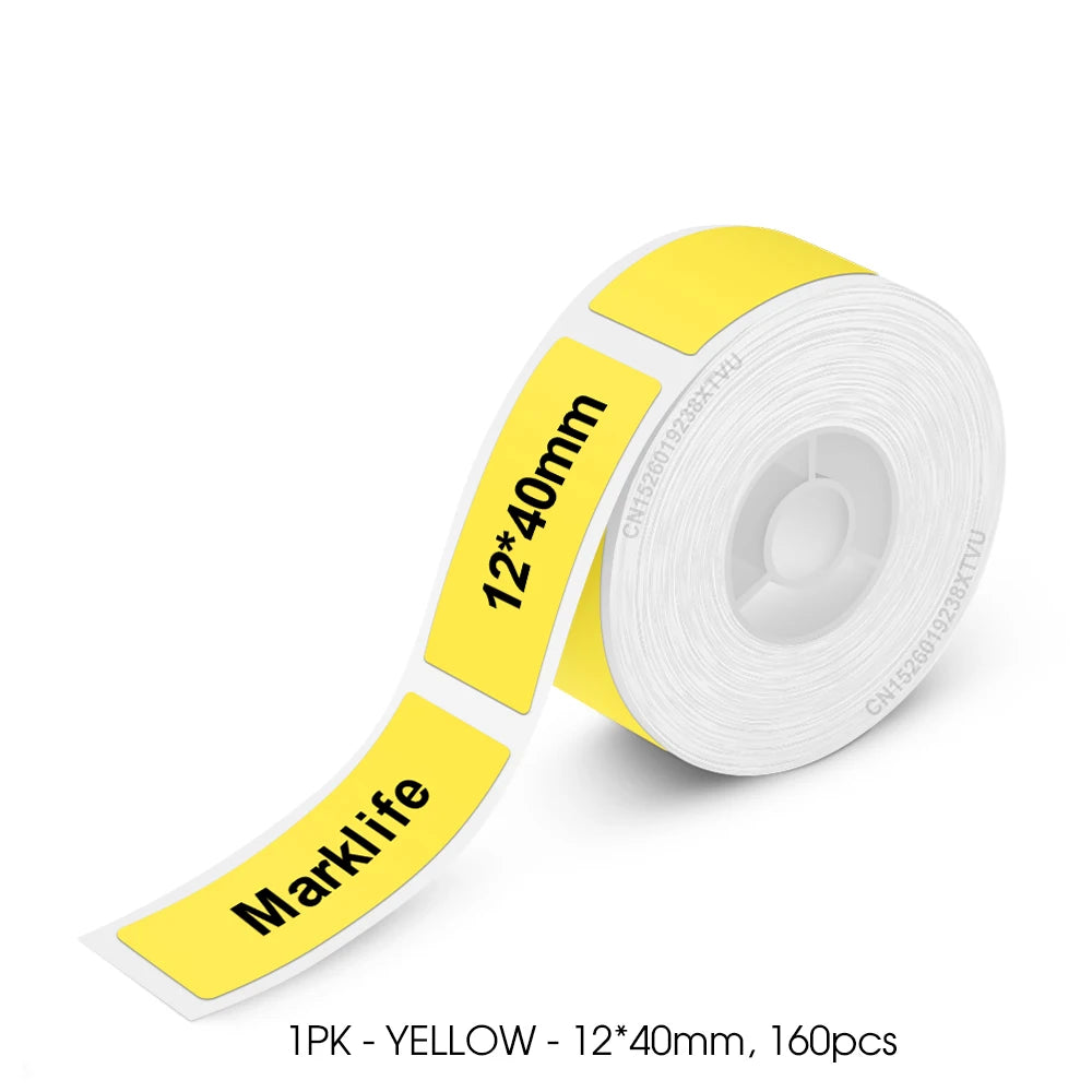 Mini Label Printer Marklife P12 Self-adhesive Sticker Printer P12 Portable Thermal Labeling Machine With Cutter or 1PK Label Tap
