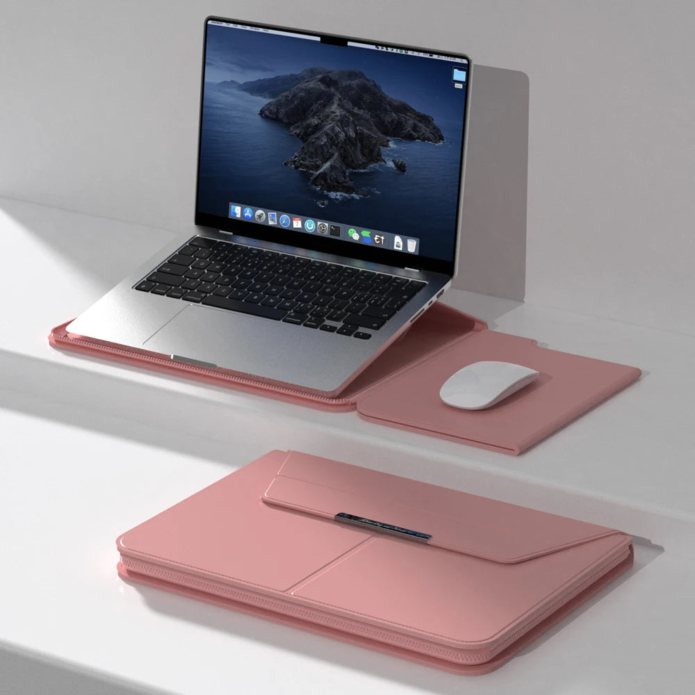 Laptop Liner Sleeve for Macbook Air 13.6 Case 13.3 15.4 Unisex Waterproof Letters Sleeve Envelope Leather Laptop Sleeve Pouch